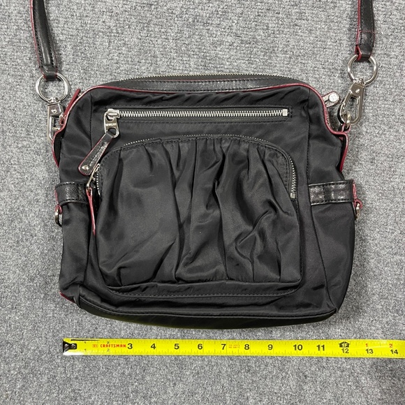 MZ Wallace Lizzy Crossbody Shoulder Bag Purse Handbag Black 0936 - Picture 11 of 14